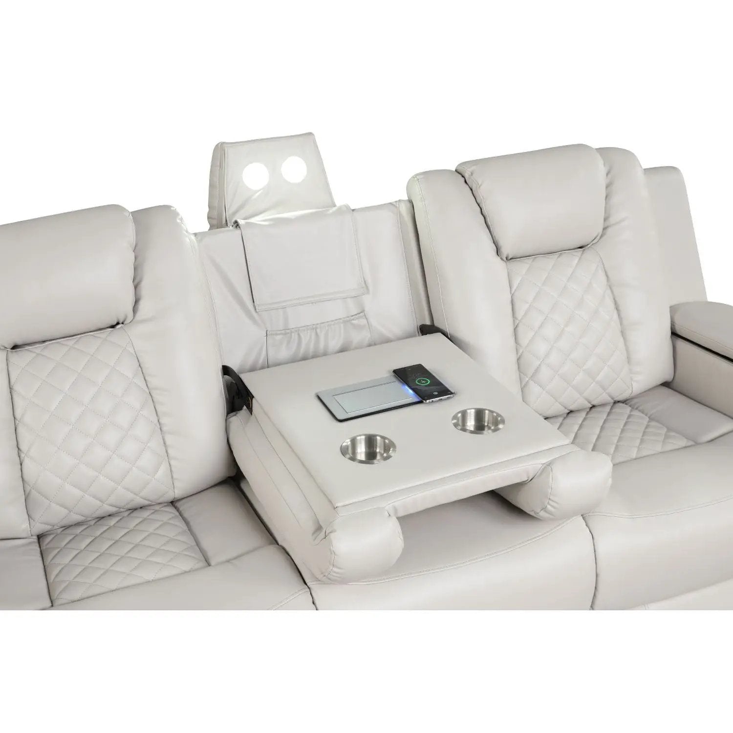 Benz - Power Reclining Sofa With LED Lighting