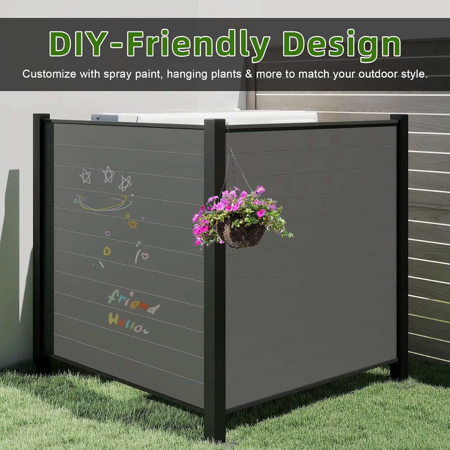 Outdoor Privacy Screens, 50" W x 50" H - 2 Panels by HouseOfZazla