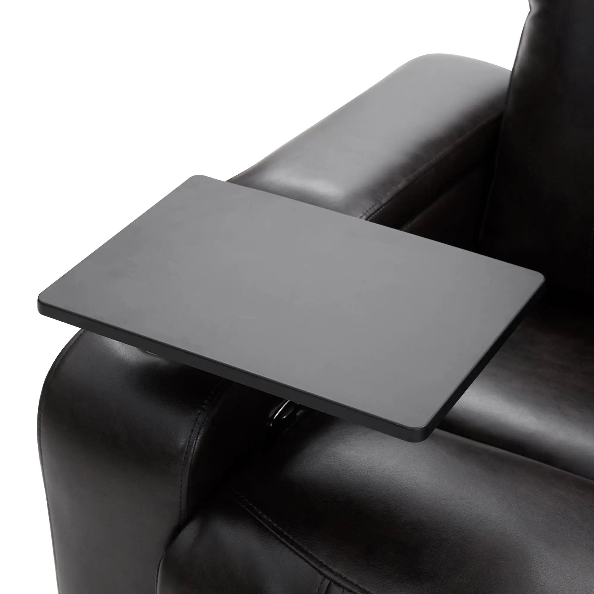 Power Motion Recliner With USB Charging Port And Hidden Arm Storage 2 Convenient Cup Holders Design And 360 Degree Swivel Tray Table by HouseOfZazla