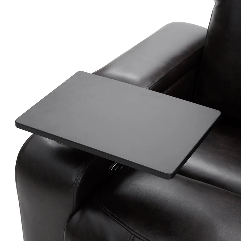 Power Motion Recliner With USB Charging Port And Hidden Arm Storage 2 Convenient Cup Holders Design And 360 Degree Swivel Tray Table by HouseOfZazla