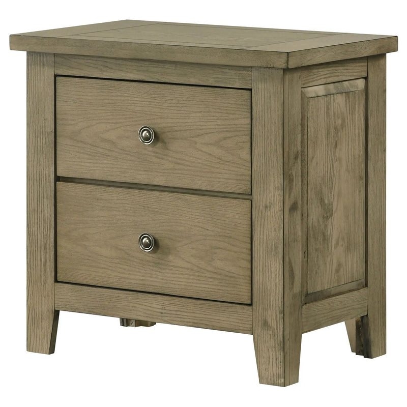 Hazlewood 2-drawer Nightstand Bedside Table Vineyard Oak by Unique Piece Furniture