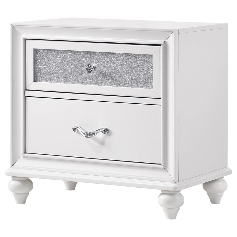Barzini - 2 Drawer Nightstand Storage - White