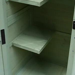 Outdoor Wooden Storage Shed with Lockable Door by HouseOfZazla