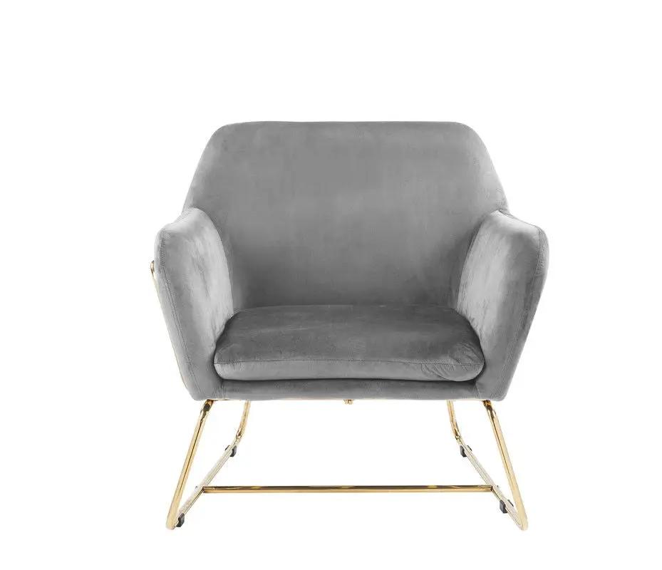Keira - Accent Chair With Metal Base by HouseOfZazla
