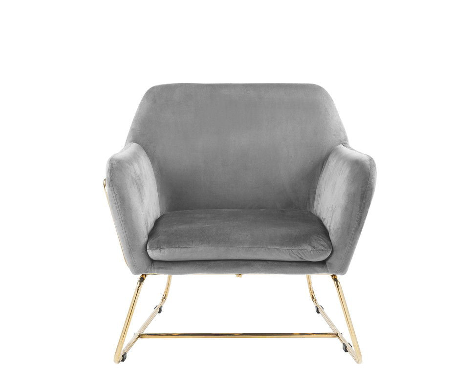 Keira Accent Chair With Metal Base, photo 16 of 18