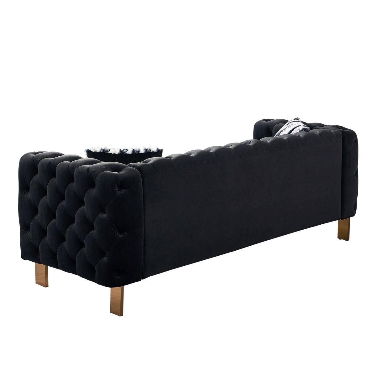 Chesterfield - Modern Tufted Living Room Sofa, 84.25''W Couch, photo 18 of 21