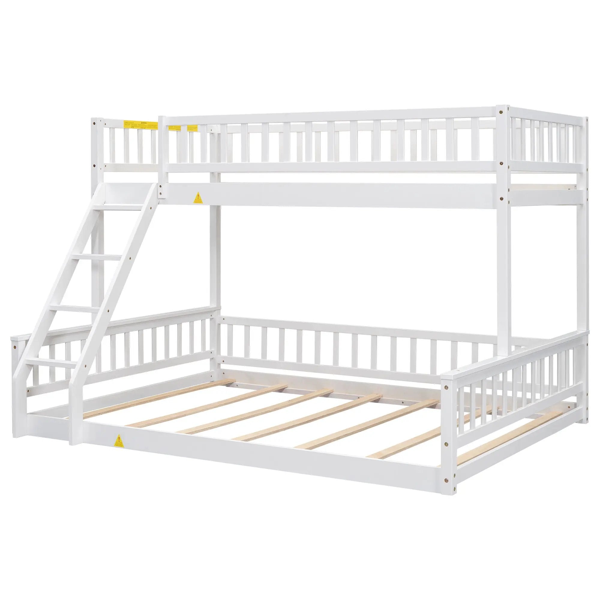 Bunk Bed With Ladder And Guardrails by Unique Piece Furniture