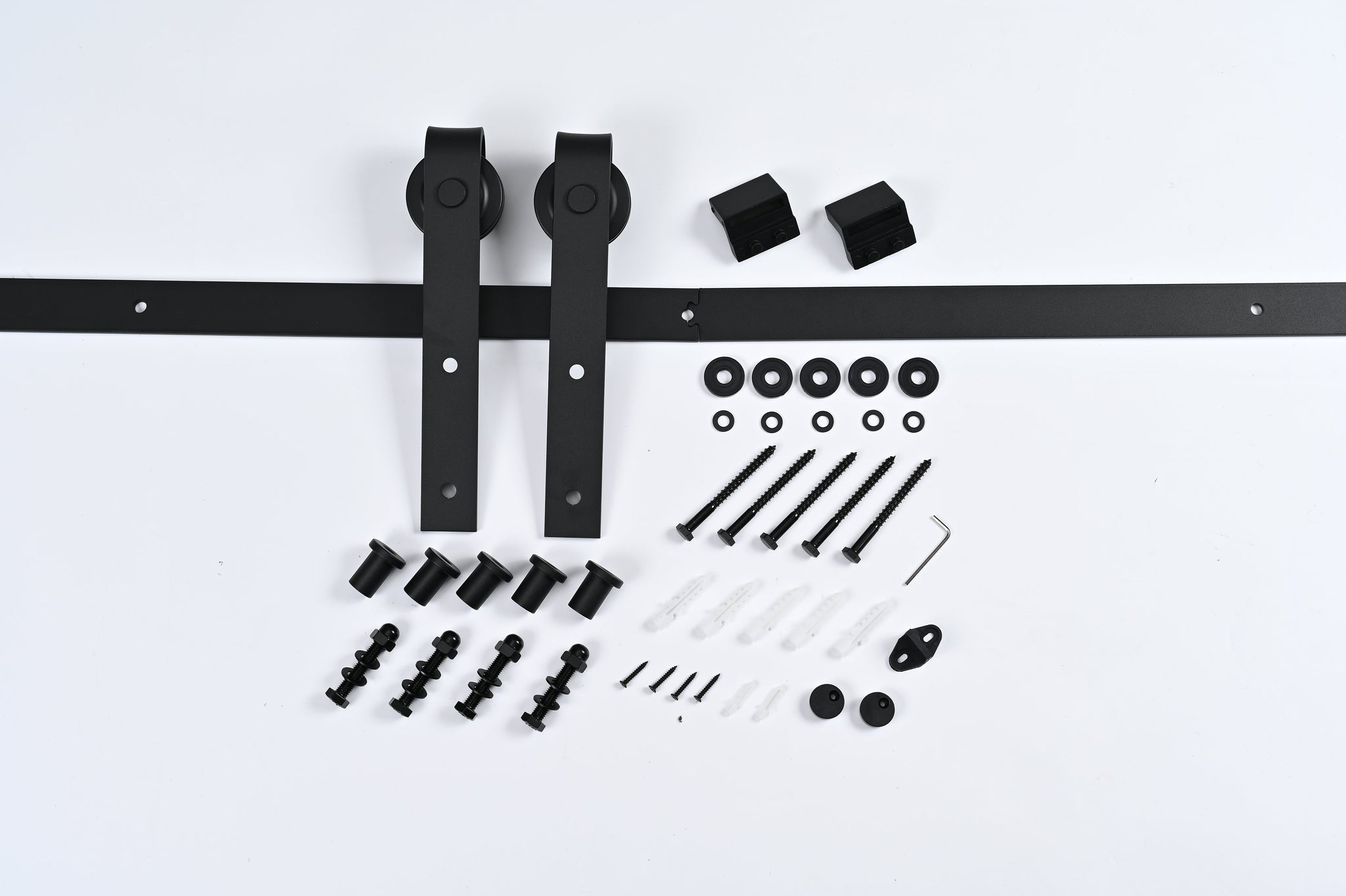 12FT Wood Double Sliding Barn Door Hardware by HouseOfZazla
