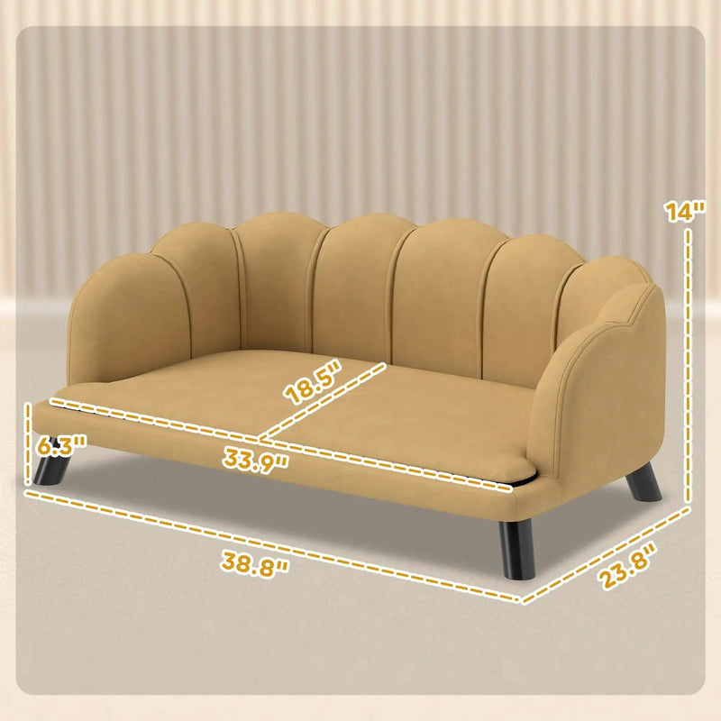 Coffee Pearl Design Pet Sofa by HouseOfZazla