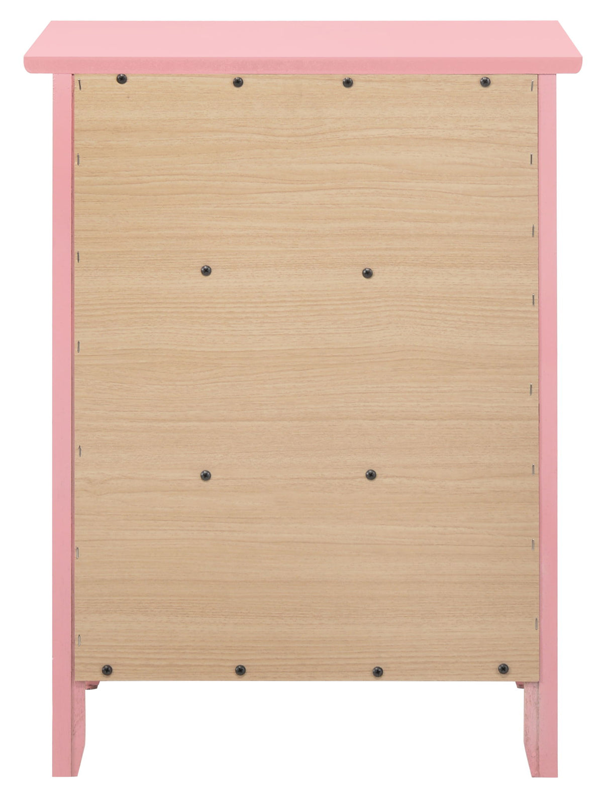 Dove Tailed Drawers 3 Drawer Nightstand with Real Wood Veneers - Pearl Silver, Pink, Dark Red, Dark Gray, photo 16 of 20