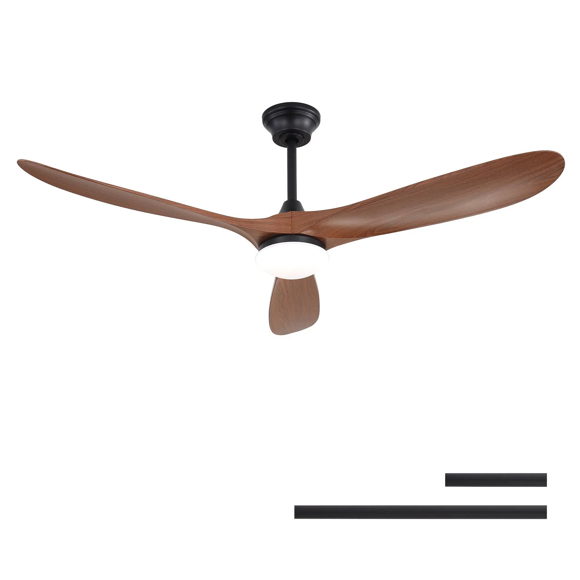 Smart Ceiling Fan With Lights, 3 Blades, Reversible Quiet DC Motor For Indoor by Unique Piece Furniture