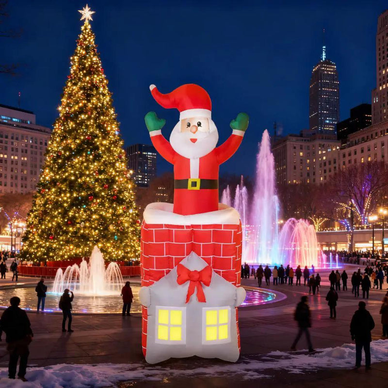 7FT Christmas Inflatable Santa Claus Figure by HouseOfZazla