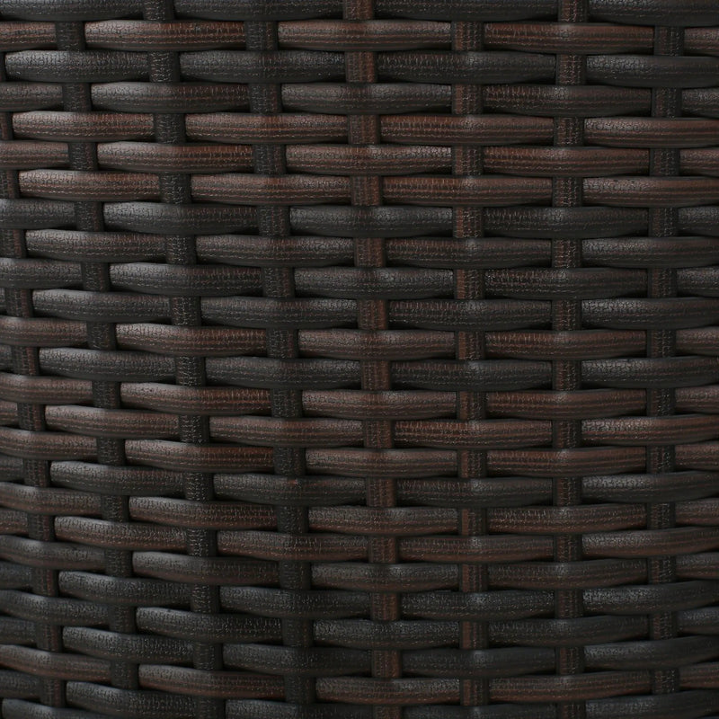 Outdoor 31" Rattan Barstools With Waterproof Cushions (Set of 2) - Multi Brown by HouseOfZazla