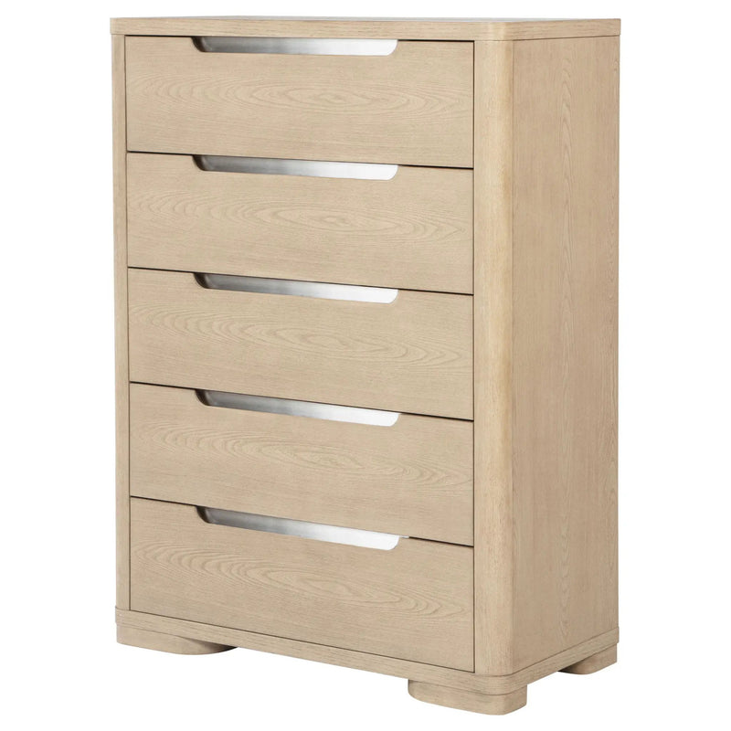 Ladera 5-drawer Bedroom Chest of Drawers Light Elm by Unique Piece Furniture