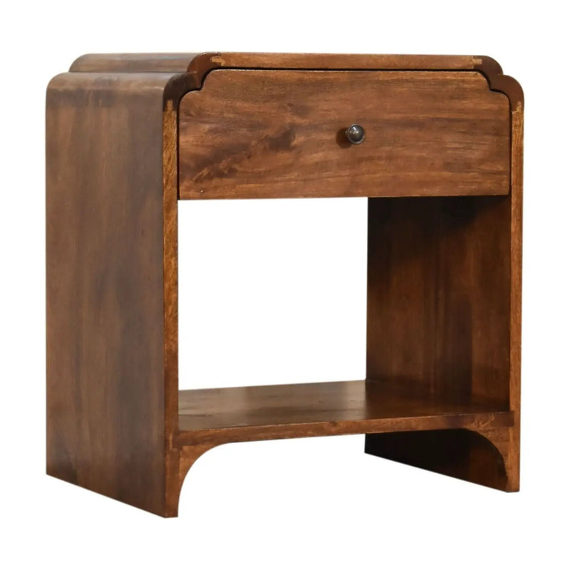 Newton - Nightstand With A Drawer And Open Shelf by HouseOfZazla