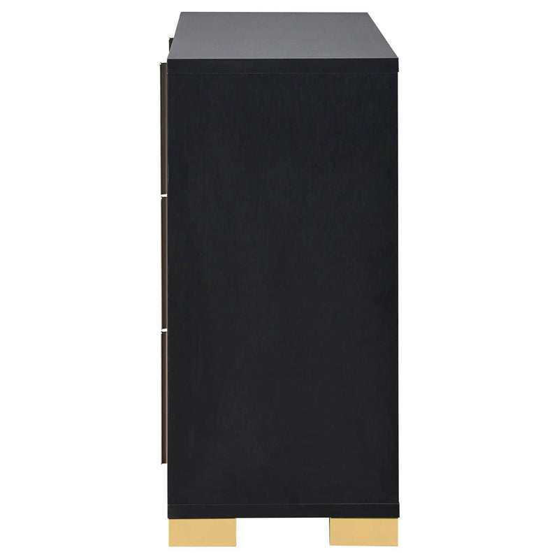 Marceline 6-drawer Dresser Black by Unique Piece Furniture