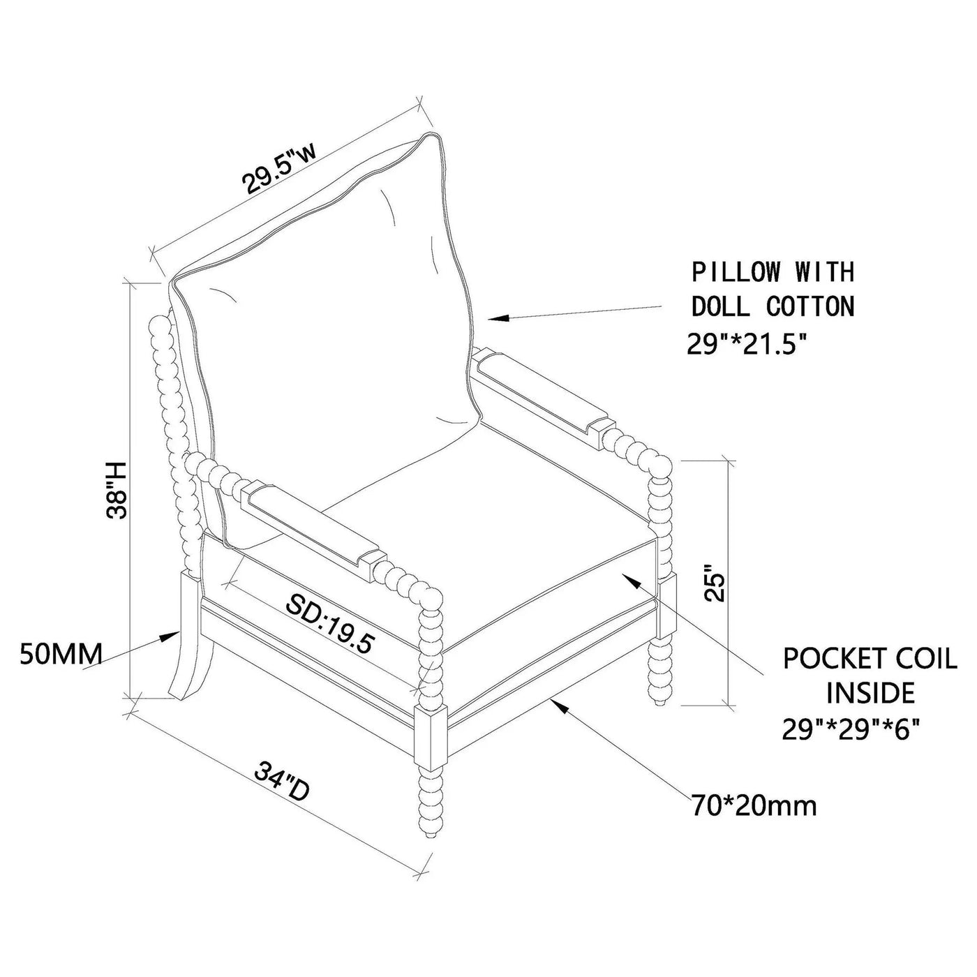 Removable Back Accent Chair by HouseOfZazla