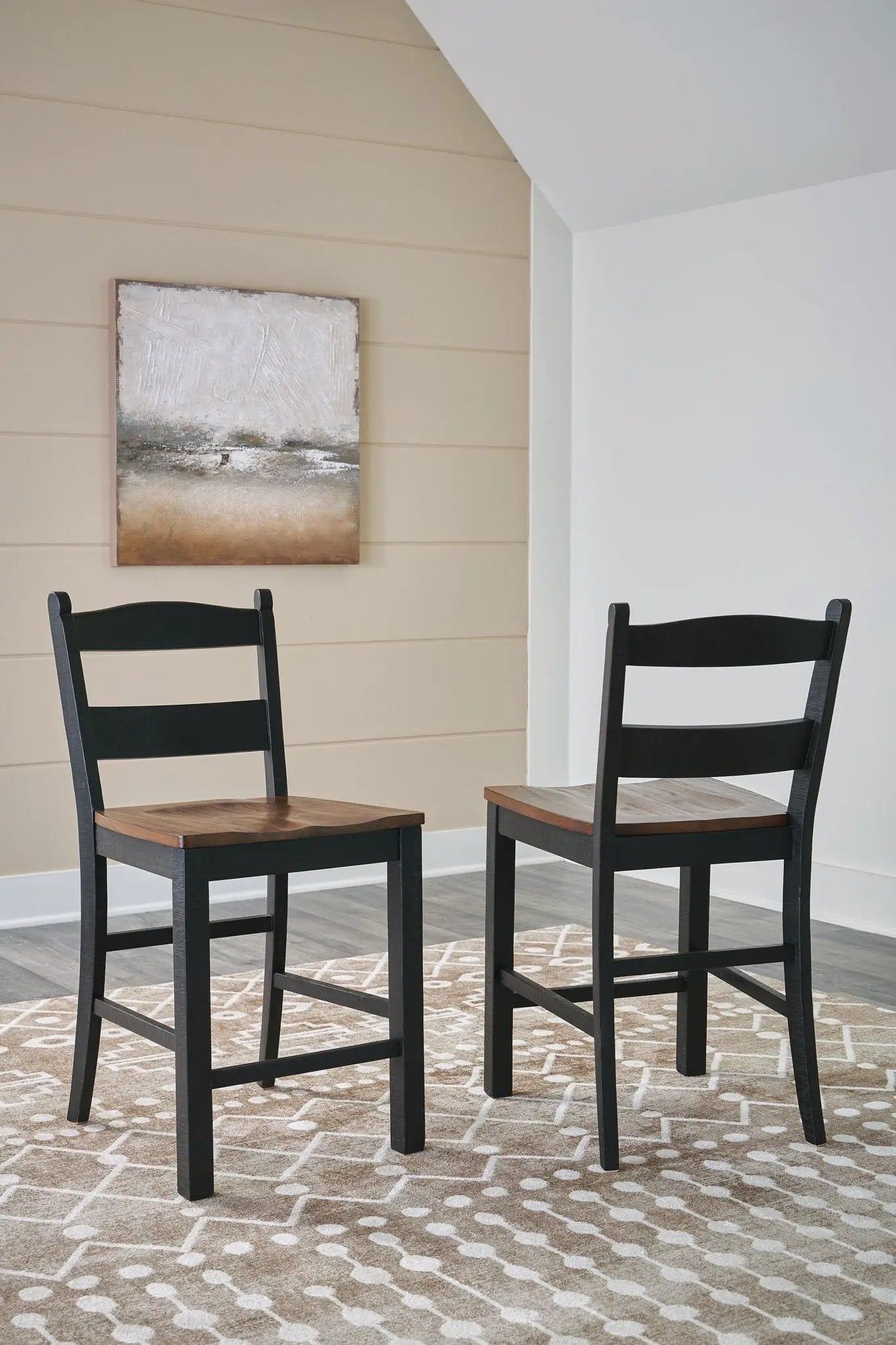 Valebeck - Barstool (Set of 2) - Black / Brown by Unique Piece Furniture