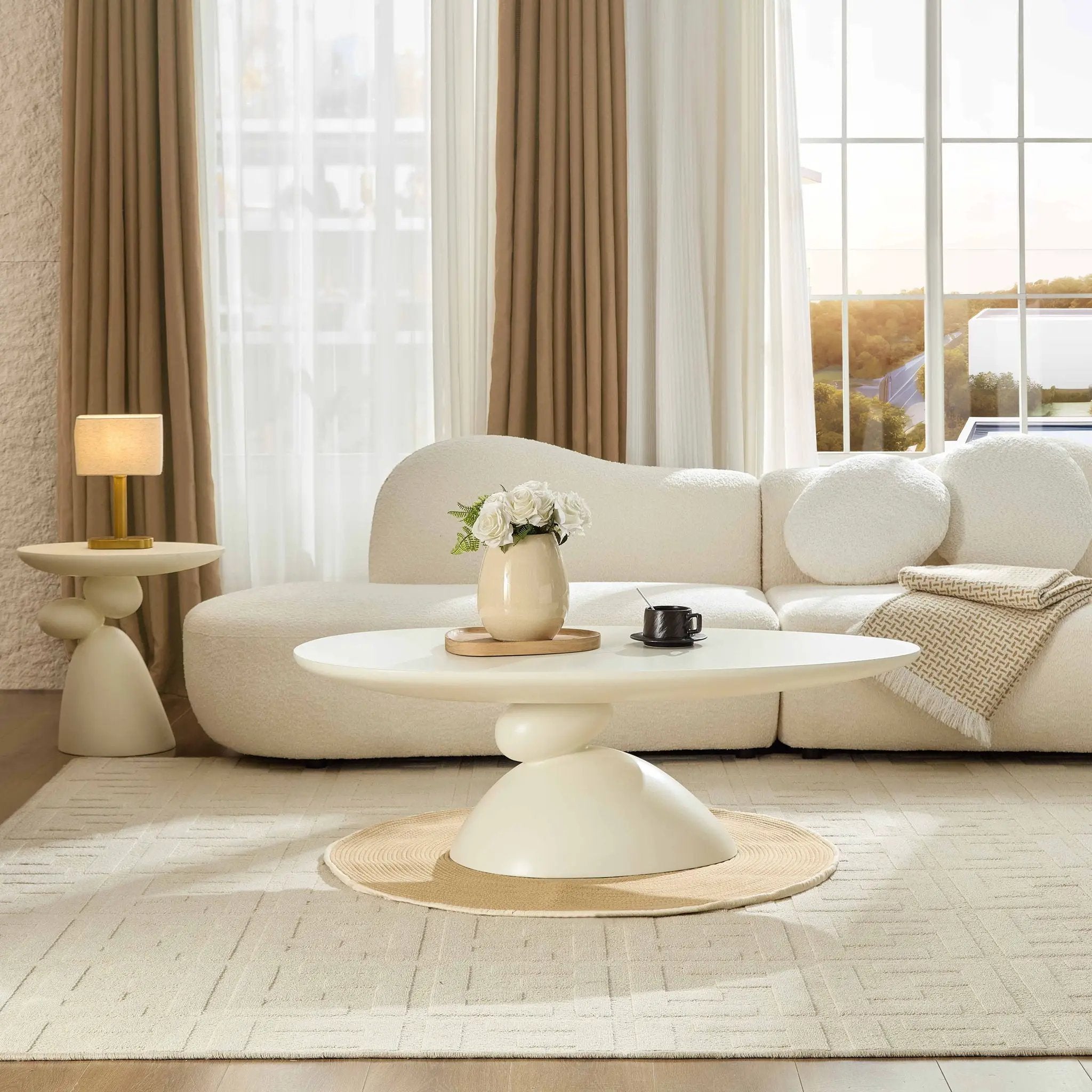 Lucky Stone Shaped Table by Unique Piece Furniture