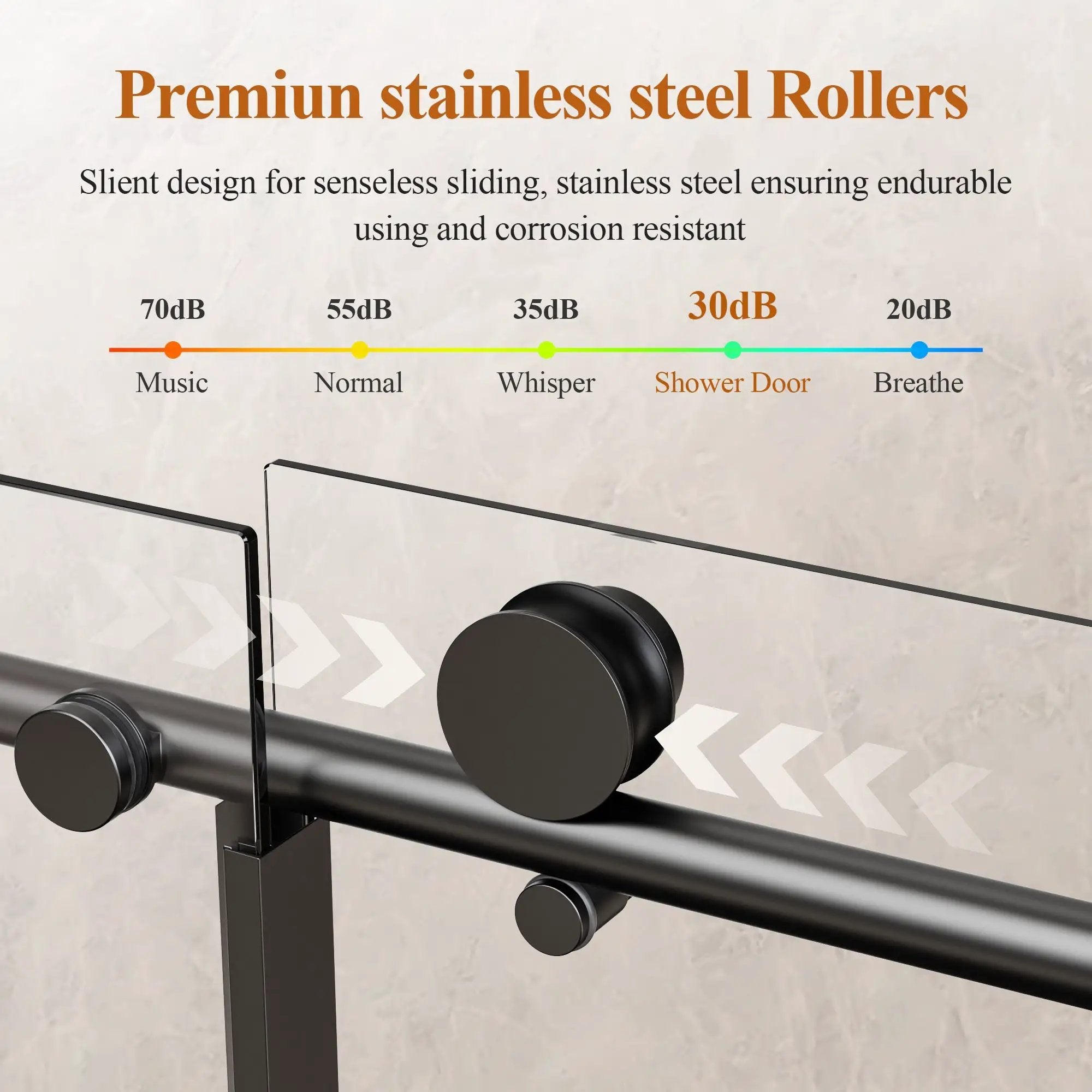 Frameless Single Sliding Shower Door by HouseOfZazla