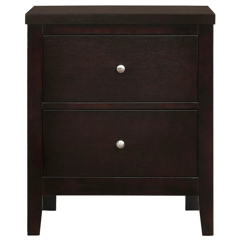 Carlton 2-drawer Nightstand Cappuccino by Unique Piece Furniture