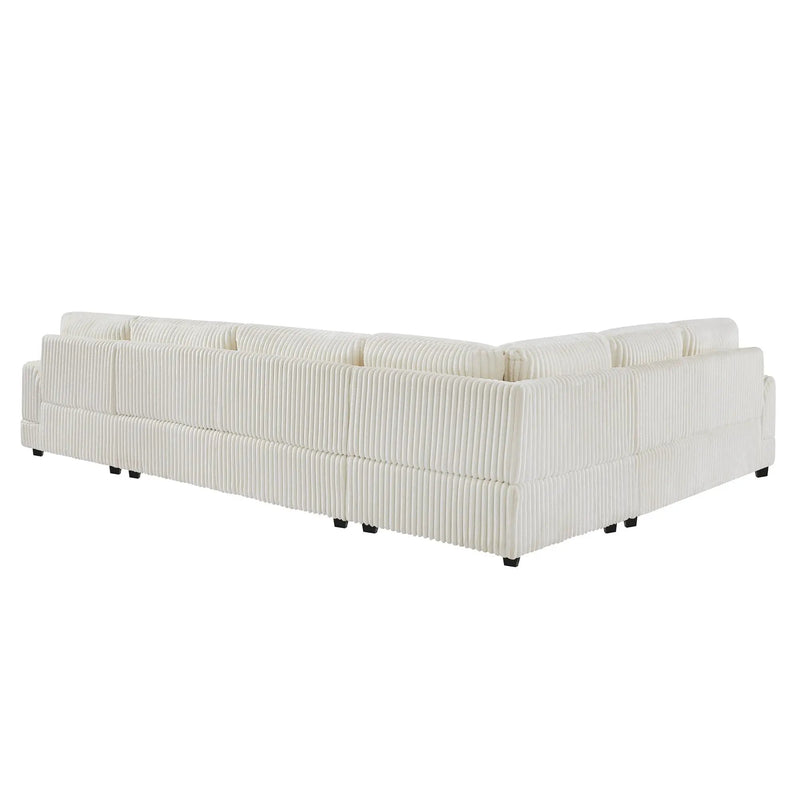 Oversized Sectional Sofa U - Shaped Sofa Couch Modern Sofa Upholstered In Soft With A Chaise Lounge For Living Room by HouseOfZazla