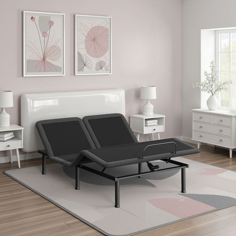 Quick Assembly Adjustable Bed Frame With Voice Activated Controls by HouseOfZazla