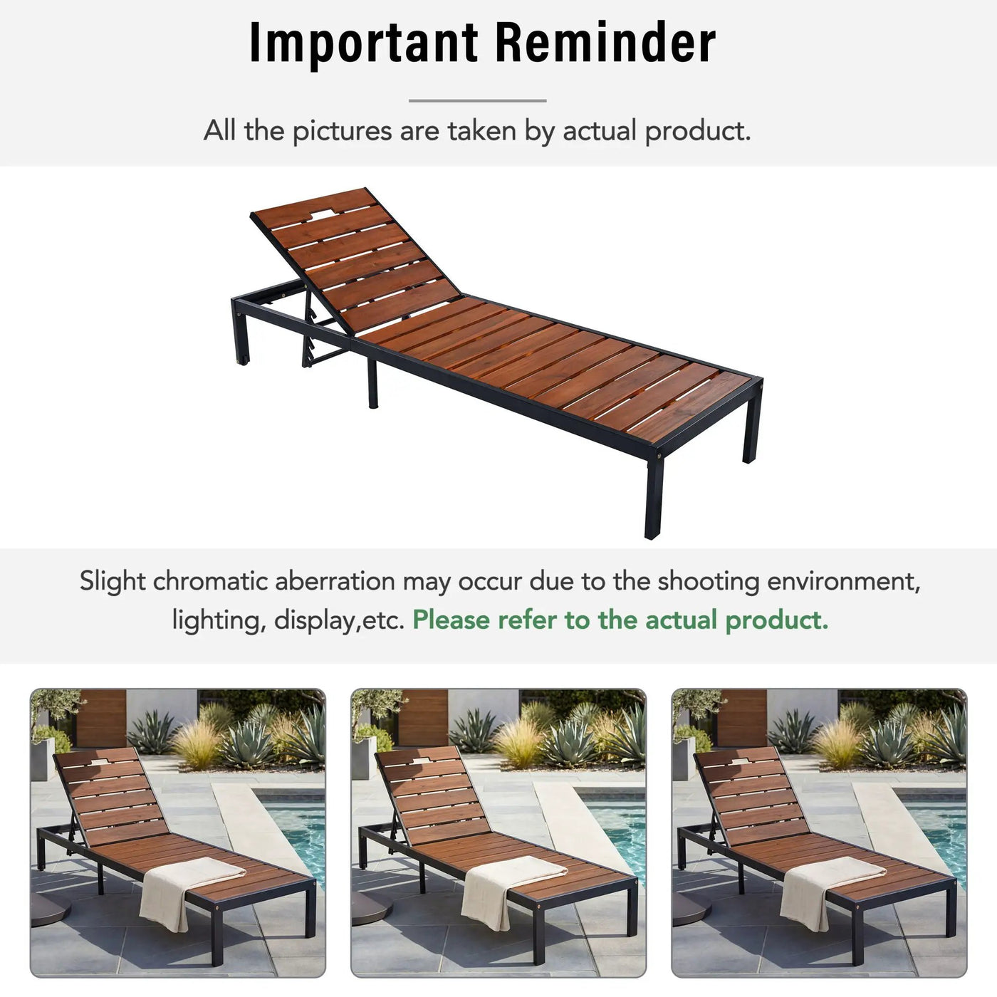 Outdoor Chaise With Adjustable Backrest by HouseOfZazla