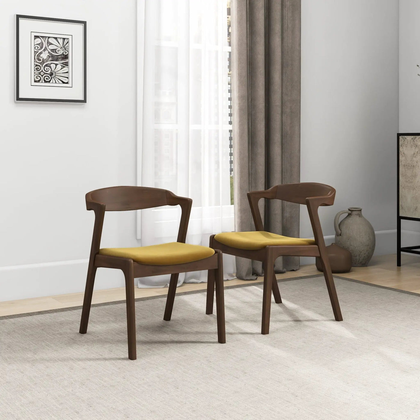 Dakota - Mid-Century Modern Dining Chair (Set of 2) by HouseOfZazla