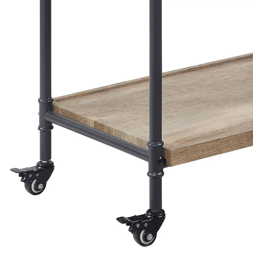 Brantley - Serving Cart - Oak & Sandy Black by Unique Piece Furniture