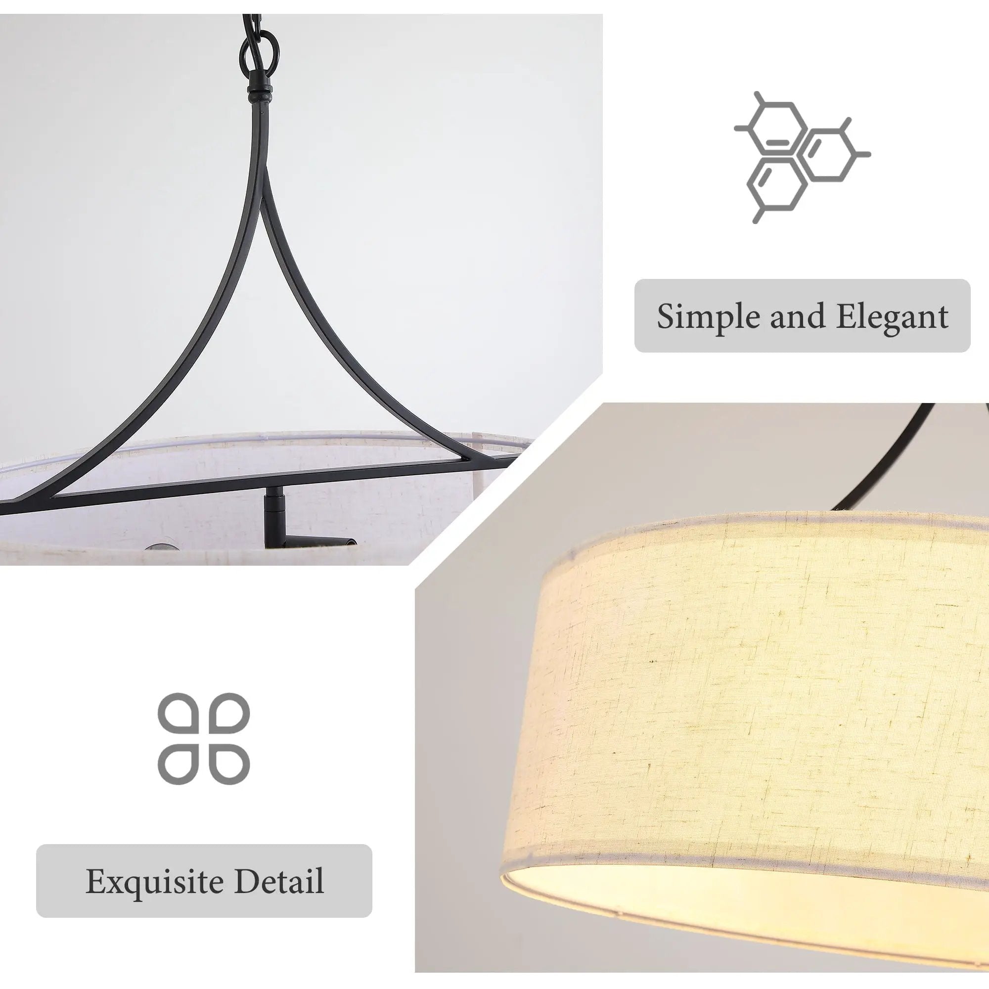 3 Light Drum Pendant Light by HouseOfZazla