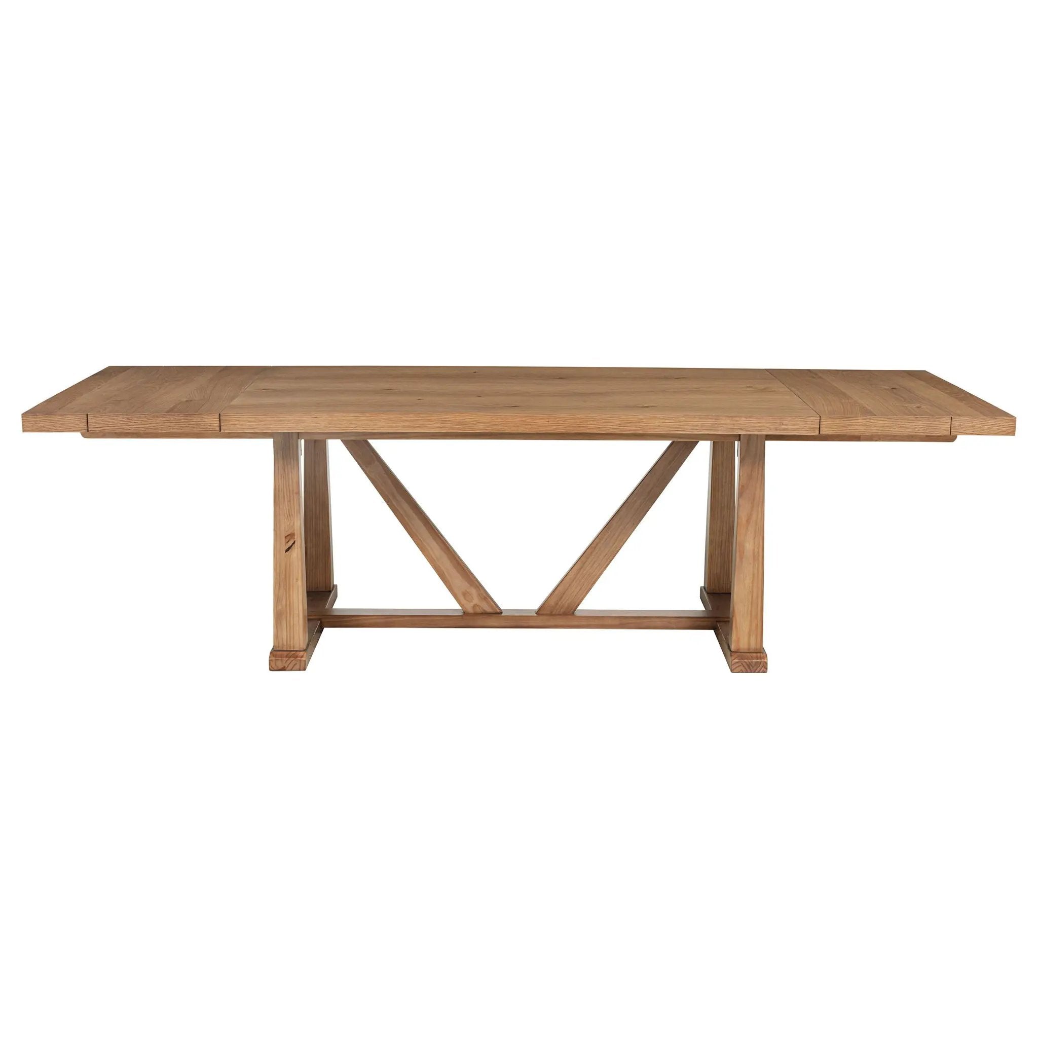 Middleton 106-inch Extension Leaf Dining Table Natural Brown by Unique Piece Furniture