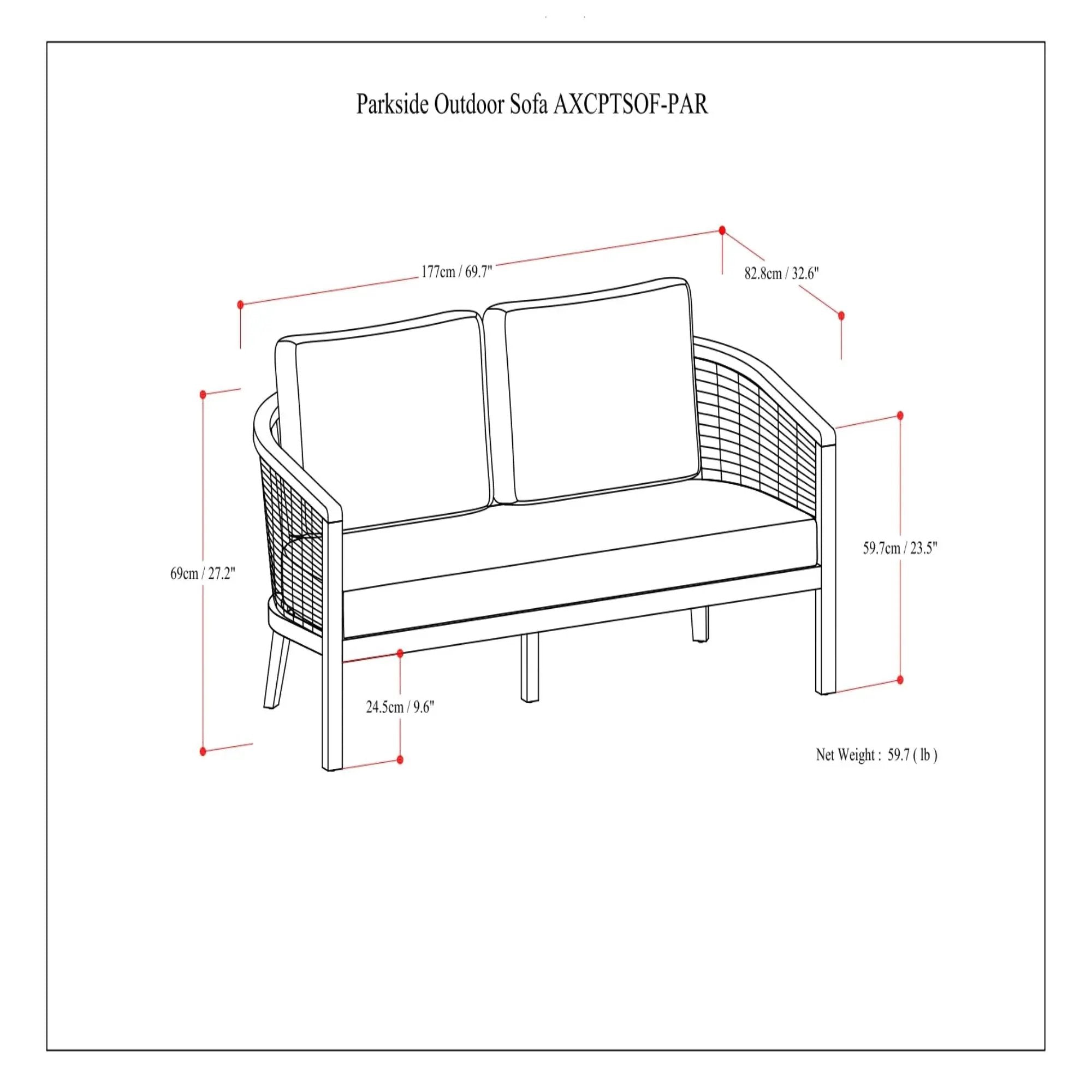 Parkside - Outdoor Sofa - Natural by Unique Piece Furniture