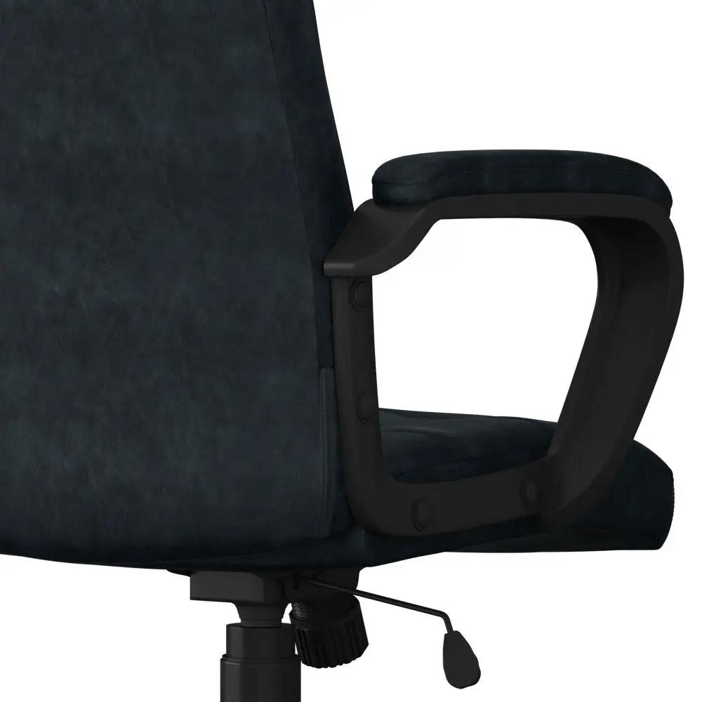 Brewer - Swivel Office Chair - Distressed Blue by HouseOfZazla