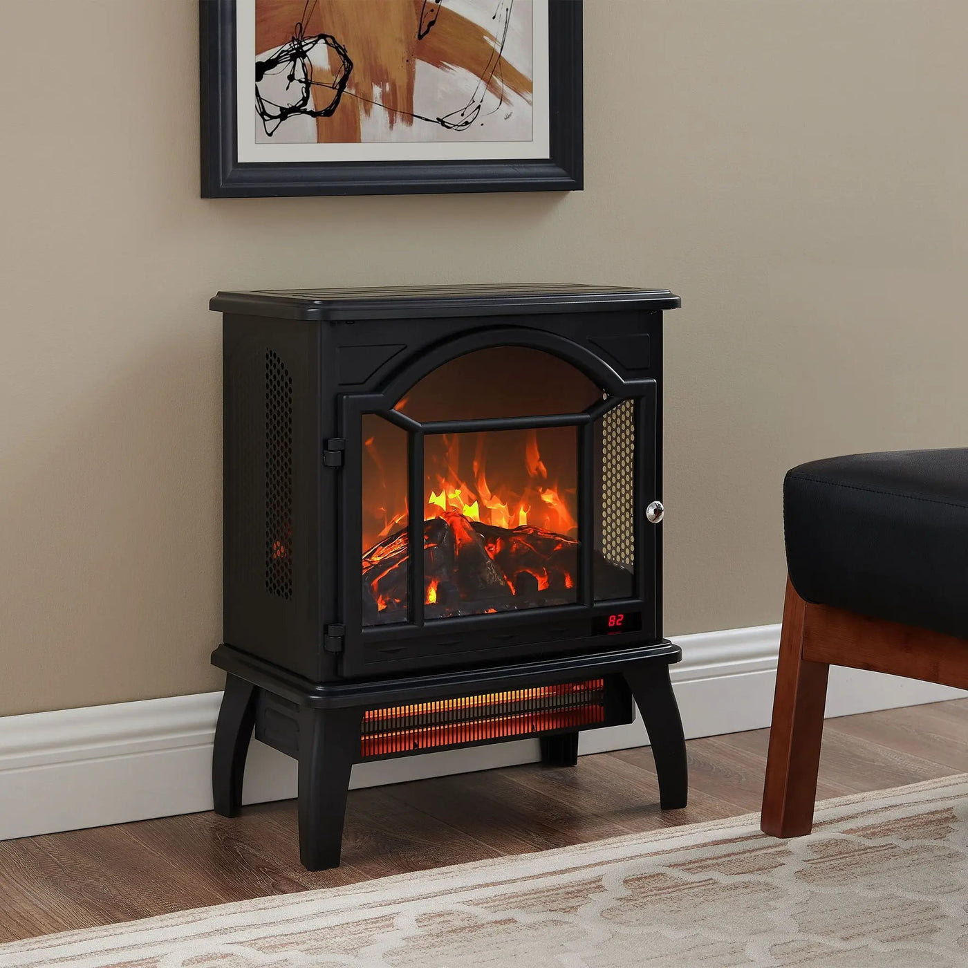 3D Flame Electric Infrared Quartz Fireplace Stove With Remote Control by HouseOfZazla