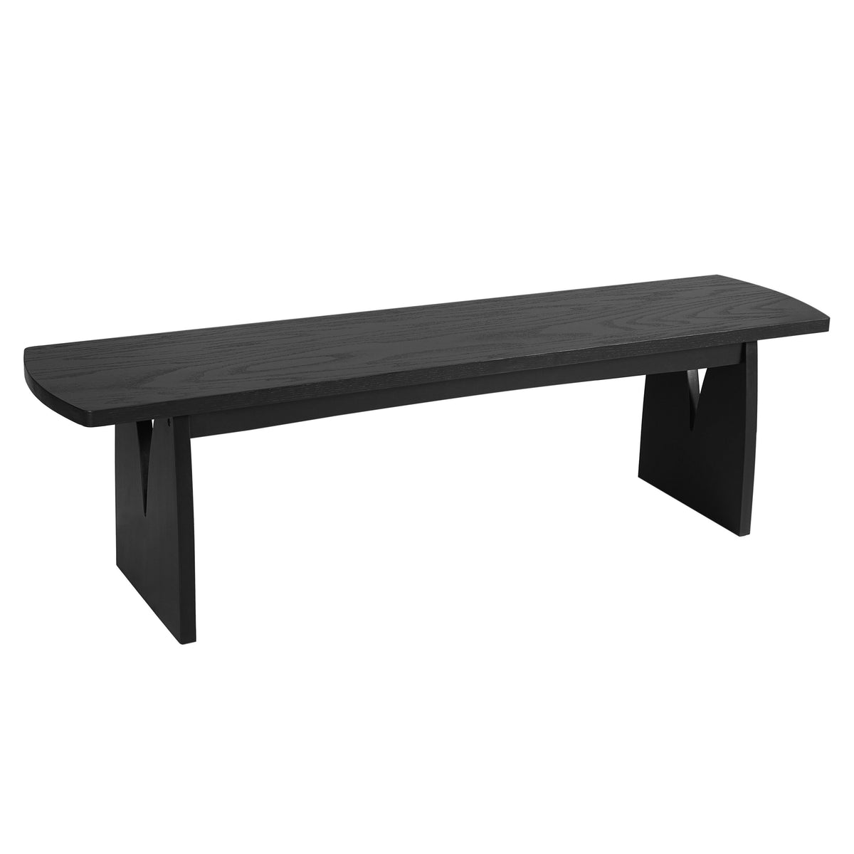 Black Modern Dining Bench, photo 4 of 10