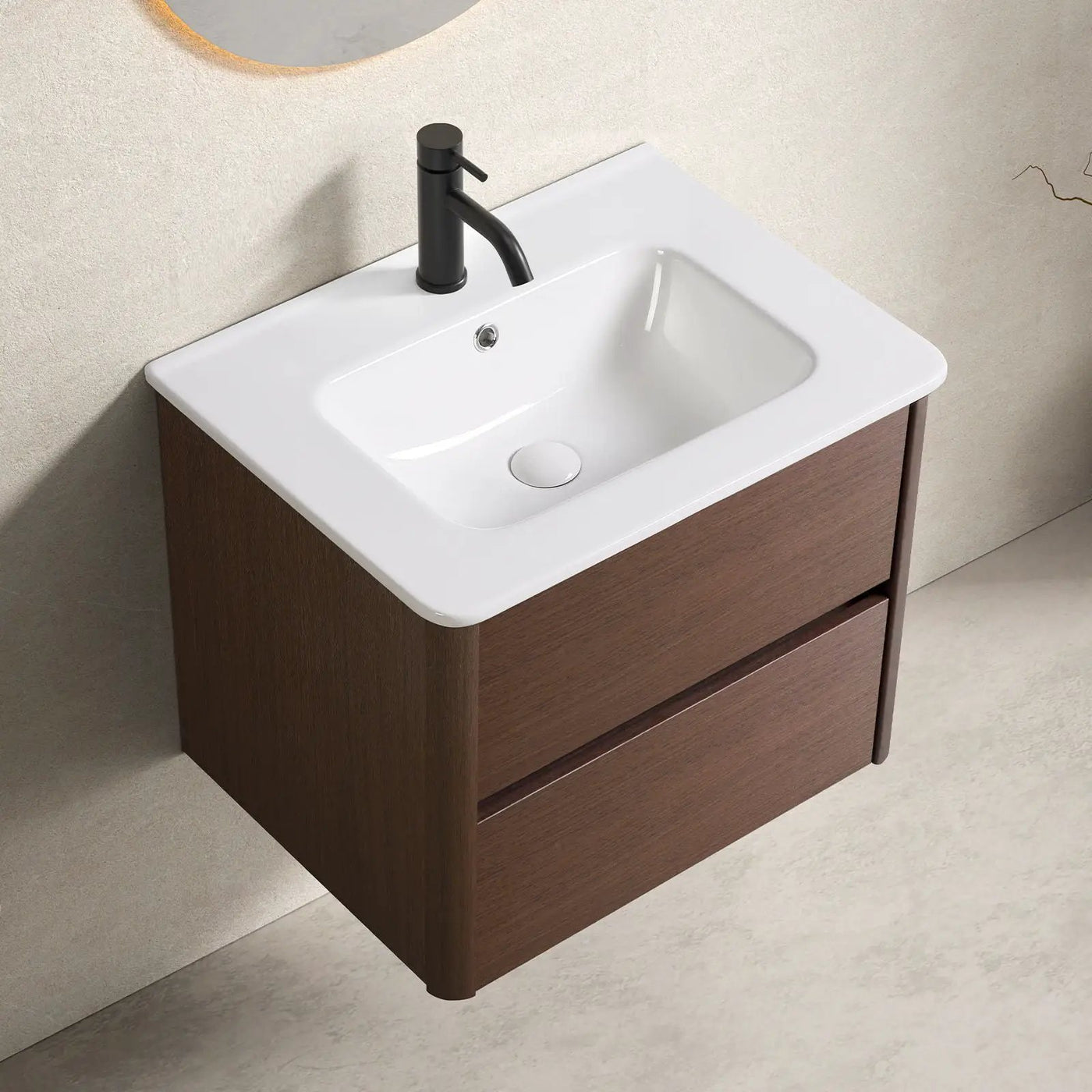 Wall Mounted Floating Bathroom Vanity With Sink And Cabinet by HouseOfZazla