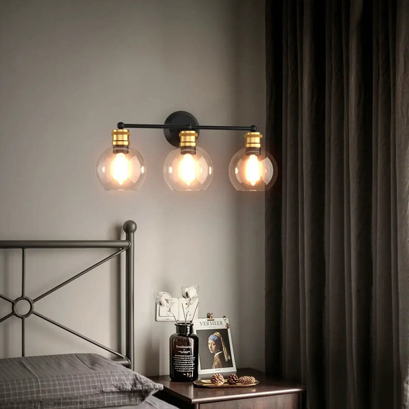 Modern 3-light Bubbled Glass Vanity Light by DirectDeals