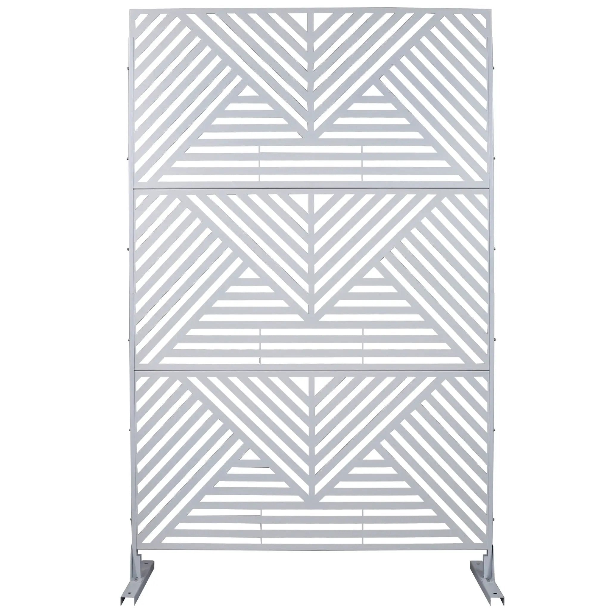 Freestanding Outdoor & Indoor Freestanding Metal Privacy Screen by HouseOfZazla