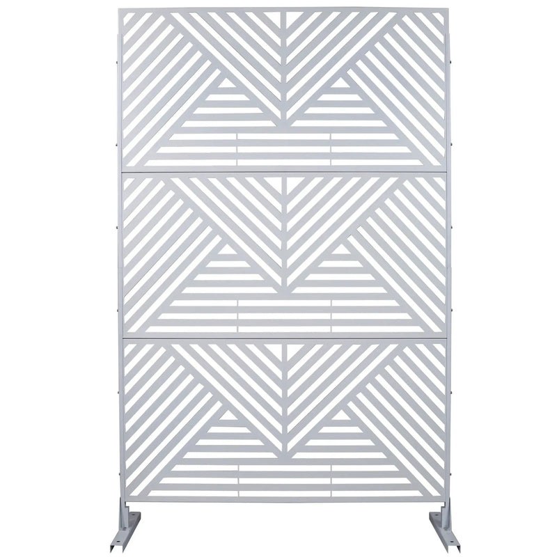 Freestanding Outdoor & Indoor Freestanding Metal Privacy Screen by HouseOfZazla