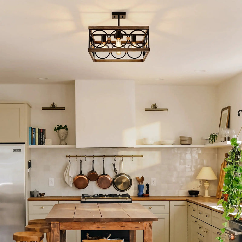 4-Light Square Kitchen Island Lights by HouseOfZazla