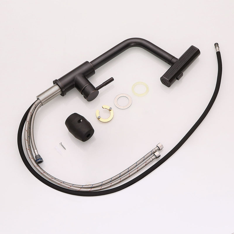 360° Rotation Pull-Down Kitchen Faucet - Oil Rubbed Bronze, photo 9 of 9