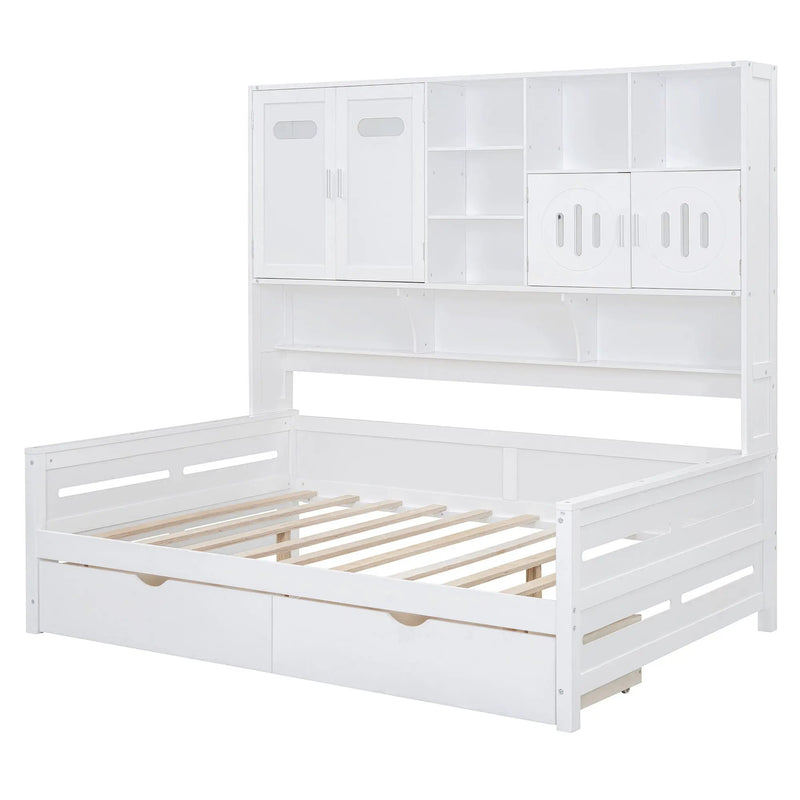 Daybed With All-In-One Cabinet And Shelf by Unique Piece Furniture