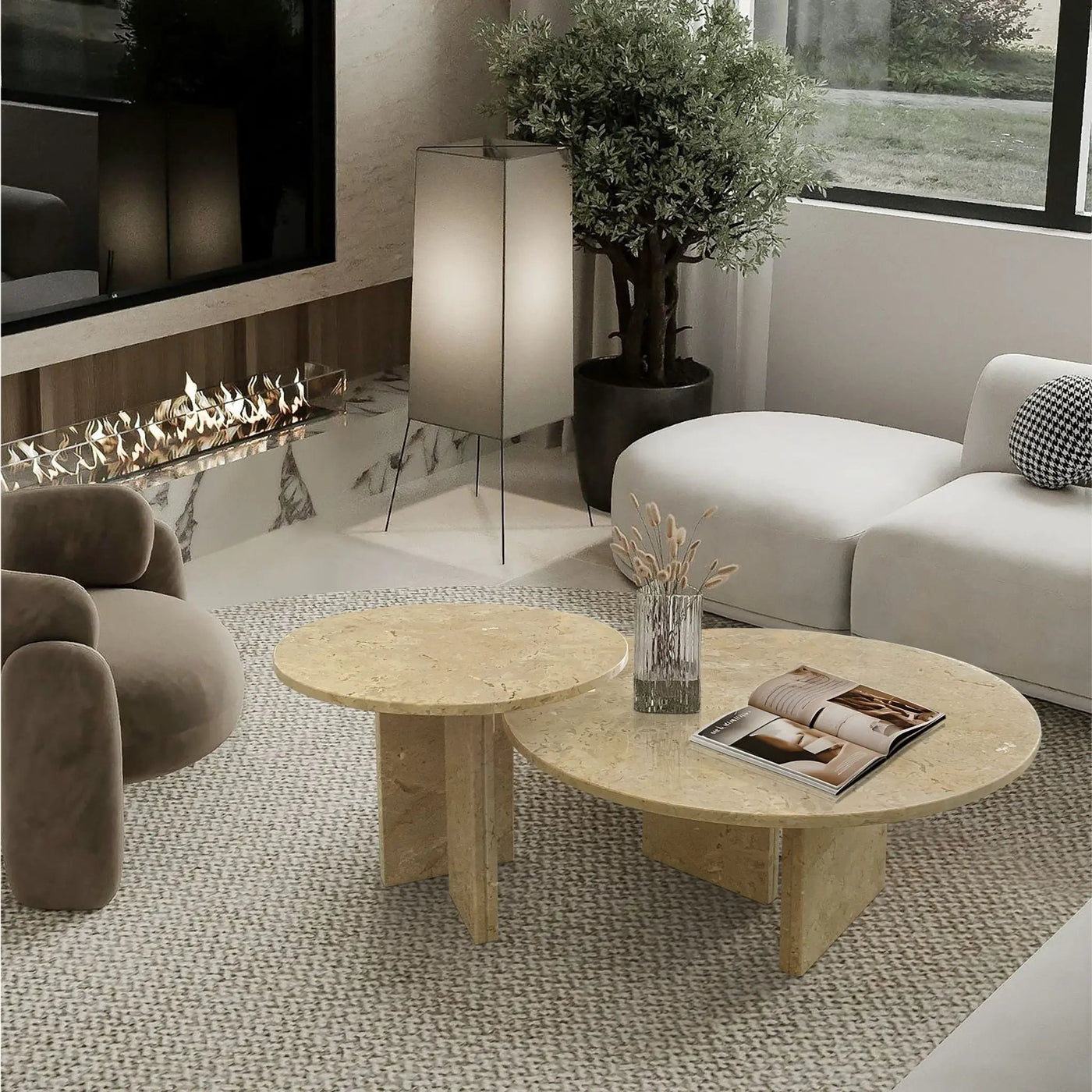 Elegant Coffee Duo Table Set by HouseOfZazla