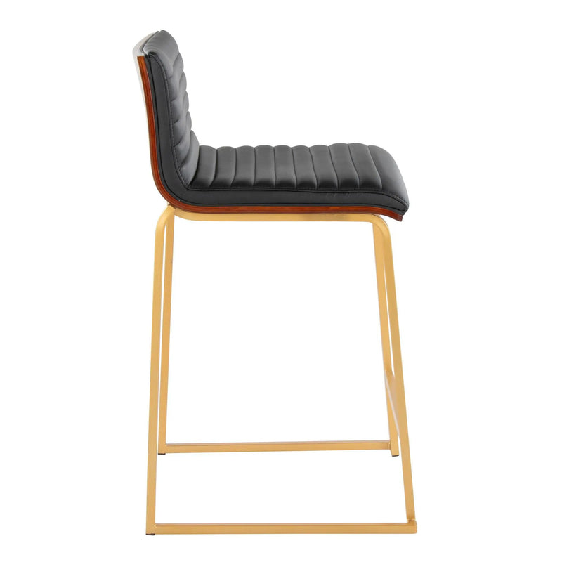 Mason Mara - Contemporary Design Fixed Height Counter Stool (Set of 2) by HouseOfZazla
