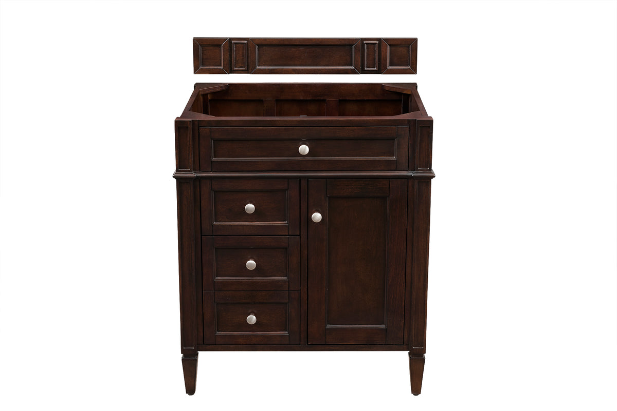 James Martin Brittany 30" Single Bathroom Vanity, Burnished Mahogany, view 14