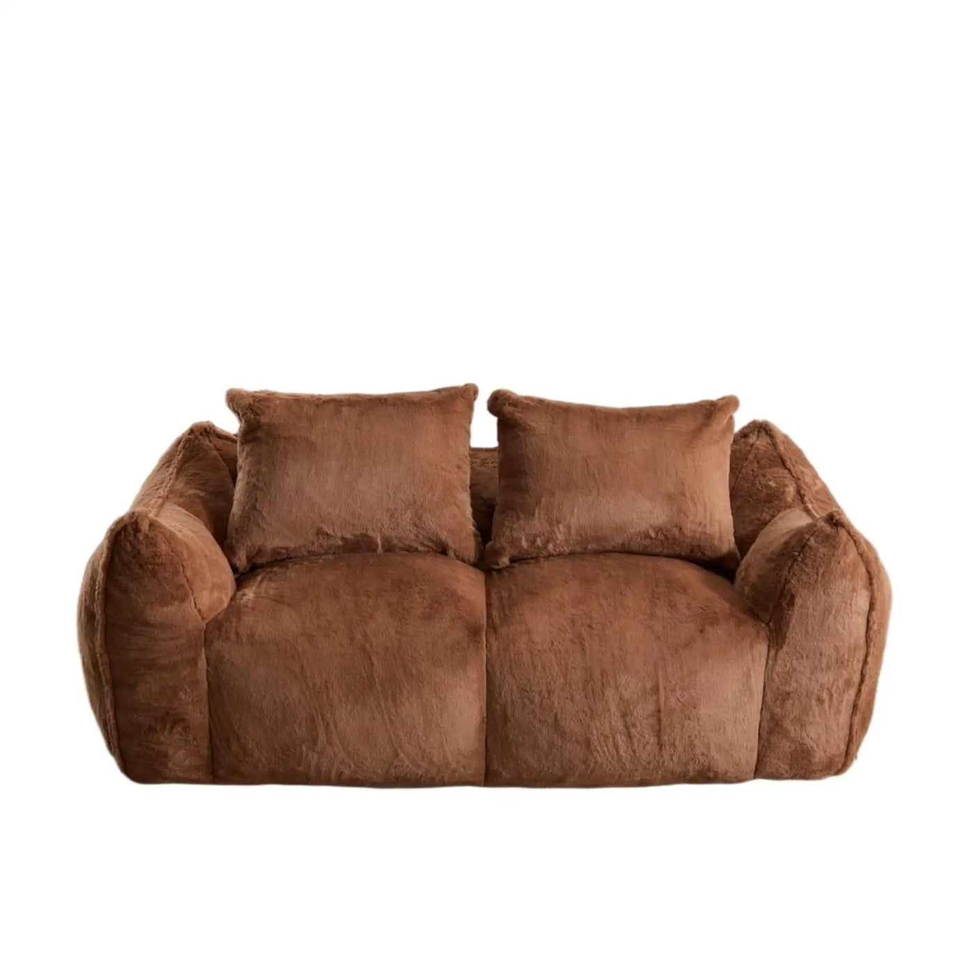 Giant Bean Bag Couch, Ultra Soft Fluffy Loveseat For Living Room by HouseOfZazla