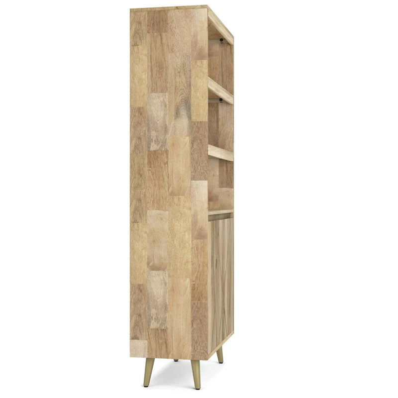 Jager - Bookshelf With Doors - Natural by HouseOfZazla