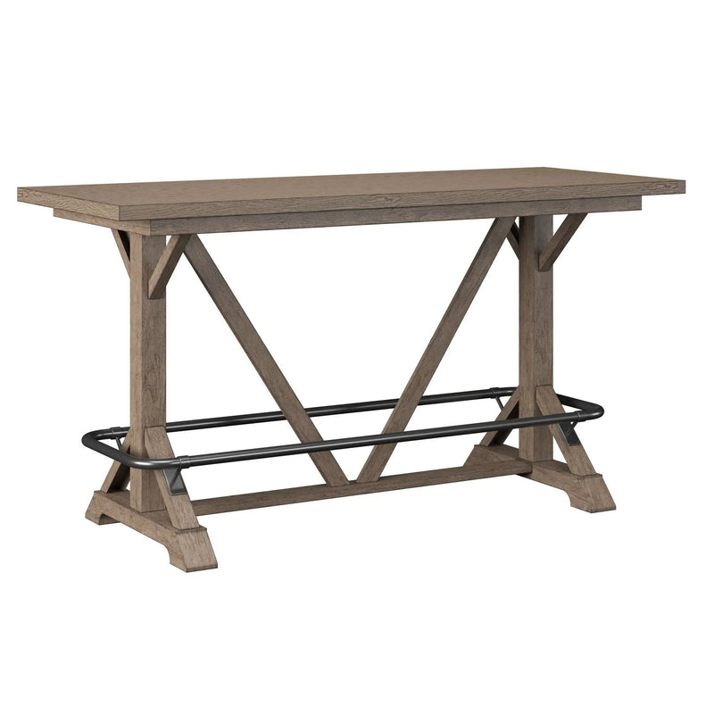 Bar Height Trestle Table - Brown by HouseOfZazla