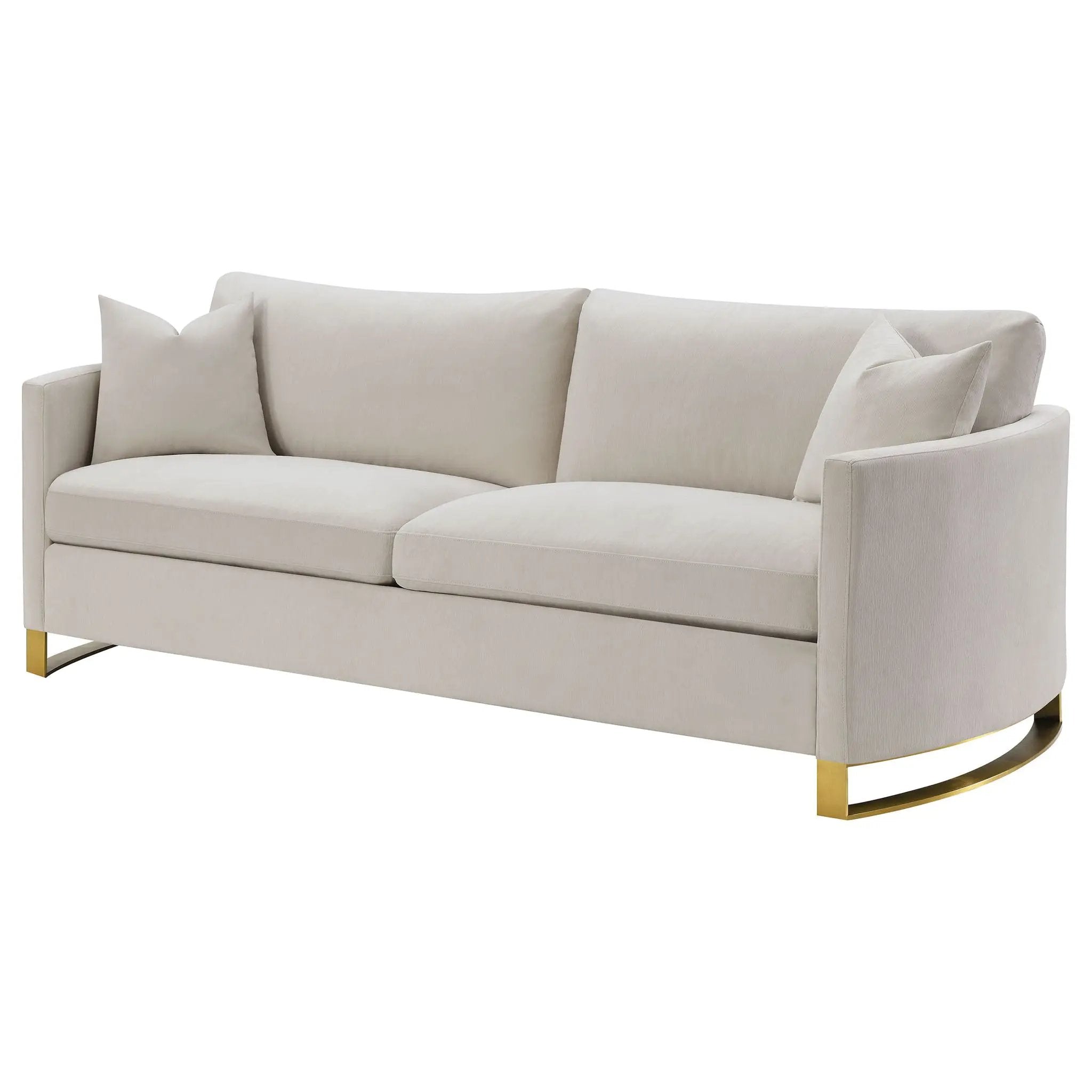Ulrika - Sofa With Reversible Seating - Beige by HouseOfZazla